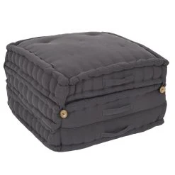 Jardin Privé Shop 19 Grosses soldes ⌛ The Home Deco Factory Futon Pliable - Gris Anthracite 🤩