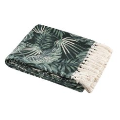 Tout neuf ???? Lovely Casa Plaid 130x150 Cm Vibes Vert Coton ????