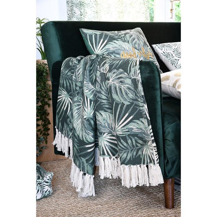 Lovely Casa Plaid 130x150 cm Vibes vert coton Tout neuf ???? Lovely Casa Plaid 130x150 Cm Vibes Vert Coton ???? -Jardin Privé Shop unnamed file 2124