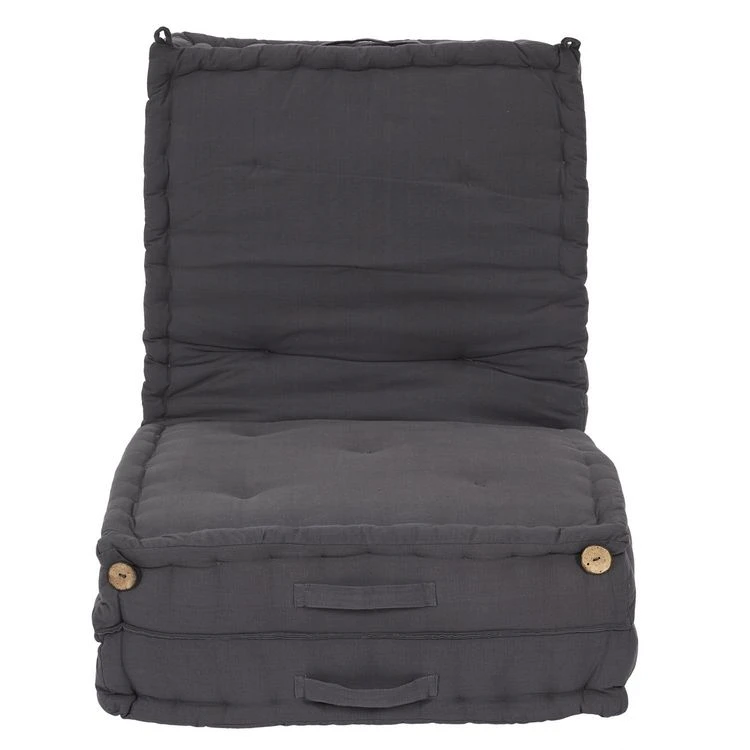 Grosses soldes ⌛ The Home Deco Factory Futon Pliable - Gris Anthracite 🤩 4 Grosses soldes ⌛ The Home Deco Factory Futon Pliable - Gris Anthracite 🤩 – Image 2