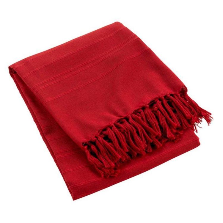 Paris Prix Plaid Uni à Franges Lilia 150x150cm Rouge Meilleure vente ???? Paris Prix Plaid Uni à Franges Lilia 150x150cm Rouge ???? -Jardin Privé Shop unnamed file 2147