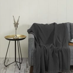 Grosses soldes 🔔 Sensei Maison Plaid En Gaze De Coton LOFT - 130x170 Cm ⌛