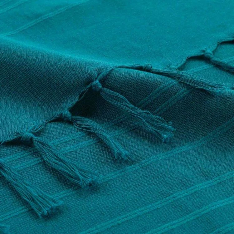 Vente flash 😍 Paris Prix Jeté De Canapé à Franges Lilia 220x240cm Bleu 🧨 4 Vente flash 😍 Paris Prix Jeté De Canapé à Franges Lilia 220x240cm Bleu 🧨 – Image 2