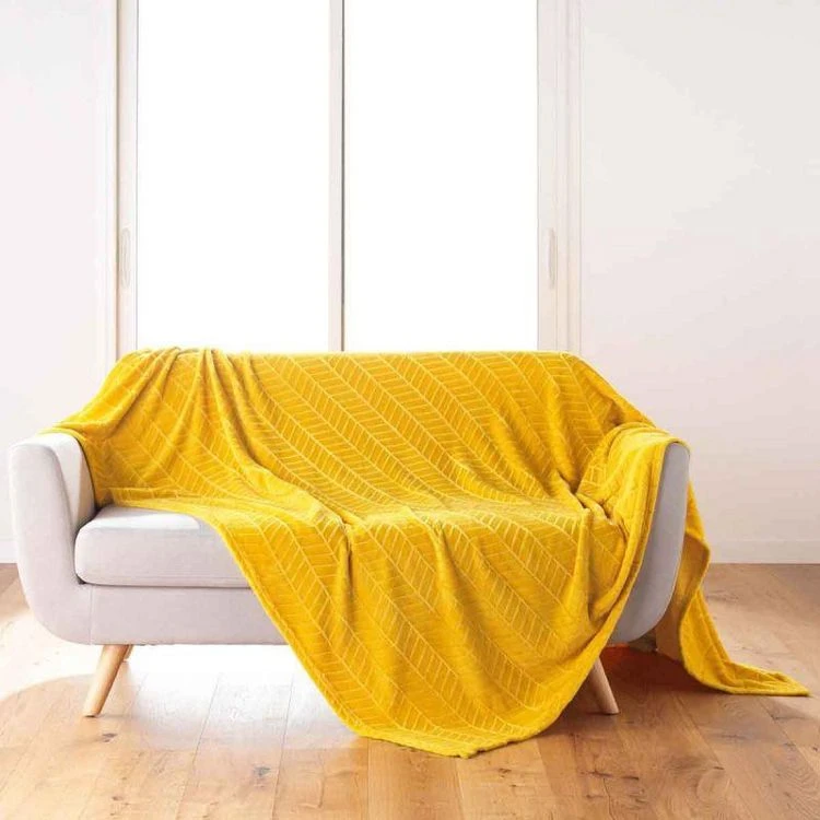 Meilleur prix 🔥 Paris Prix Plaid Flanelle Uni Arya 180x220cm Jaune 🥰 3 Meilleur prix 🔥 Paris Prix Plaid Flanelle Uni Arya 180x220cm Jaune 🥰