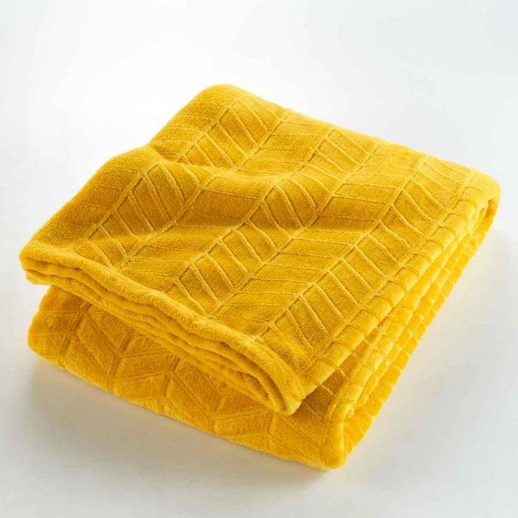 Meilleur prix 🔥 Paris Prix Plaid Flanelle Uni Arya 180x220cm Jaune 🥰 4 Meilleur prix 🔥 Paris Prix Plaid Flanelle Uni Arya 180x220cm Jaune 🥰 – Image 2