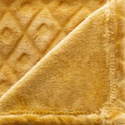 Nouveau ✔️ Plaid Imprimé Losange 3D 125x150cm Ocre ⌛ 3 Nouveau ✔️ Plaid Imprimé Losange 3D 125x150cm Ocre ⌛ -Jardin Privé Shop unnamed file 2267