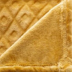 Nouveau ✔️ Plaid Imprimé Losange 3D 125x150cm Ocre ⌛ 6 Nouveau ✔️ Plaid Imprimé Losange 3D 125x150cm Ocre ⌛ -Jardin Privé Shop unnamed file 2267