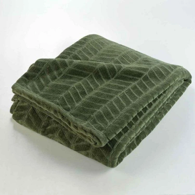 De gros 👍 Paris Prix Plaid Flanelle Uni Arya 180x220cm Kaki 🔔 4 De gros 👍 Paris Prix Plaid Flanelle Uni Arya 180x220cm Kaki 🔔 – Image 2