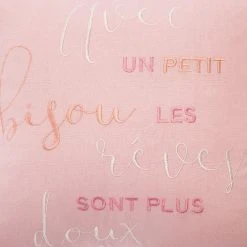 Remise 🎁 ATMOSPHERA Coussin Brodé 10 Pompons Rose 🔥 -Jardin Privé Shop unnamed file 231