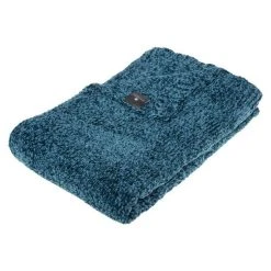 De gros 😉 Plaid Chenil Flower 130x180cm Bleu Canard ❤️