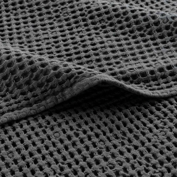 Coupon 👍 Paris Prix Plaid Nid D'Abeille Uni Gaufrette 125x150cm Anthracite 🎁 4 Coupon 👍 Paris Prix Plaid Nid D'Abeille Uni Gaufrette 125x150cm Anthracite 🎁 – Image 2