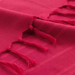 Vente flash ???? Paris Prix Plaid Uni à Franges Lilia 150x150cm Framboise ???? -Jardin Privé Shop unnamed file 2404