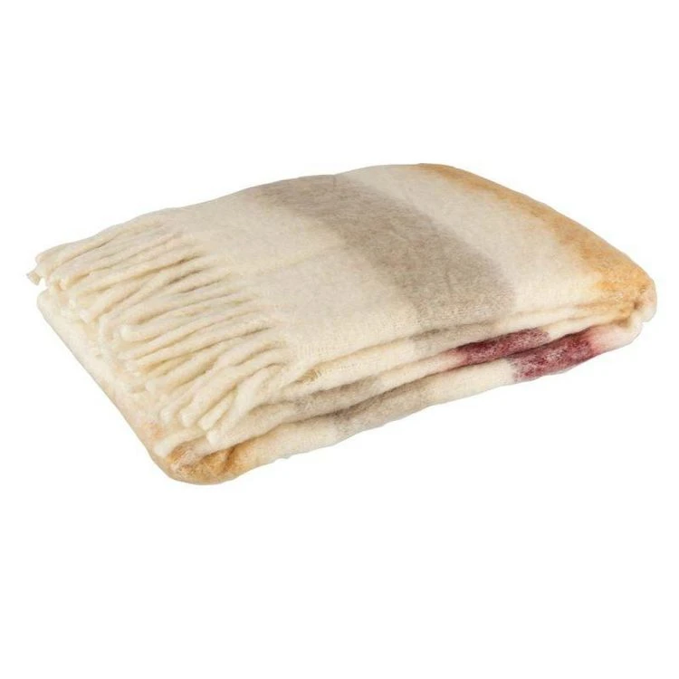 Tout neuf 🛒 Paris Prix Plaid Déco Lignes 136x190cm Blanc & Ocre 🧨 3 Tout neuf 🛒 Paris Prix Plaid Déco Lignes 136x190cm Blanc & Ocre 🧨