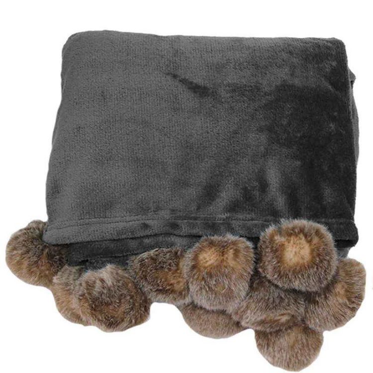 Paris Prix Plaid Flanelle Pompons Snowy 125x150cm Gris Nouveau ✔️ Paris Prix Plaid Flanelle Pompons Snowy 125x150cm Gris ???? -Jardin Privé Shop unnamed file 2428