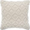 Bon marché ???? ATMOSPHERA Coussin Déco Macramé Forme Losanges 40x40 Cm ????