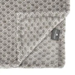 Remise 👍 Plaid Flanelle Imprimé Otto 125x150cm Gris 👍 -Jardin Privé Shop unnamed file 2443