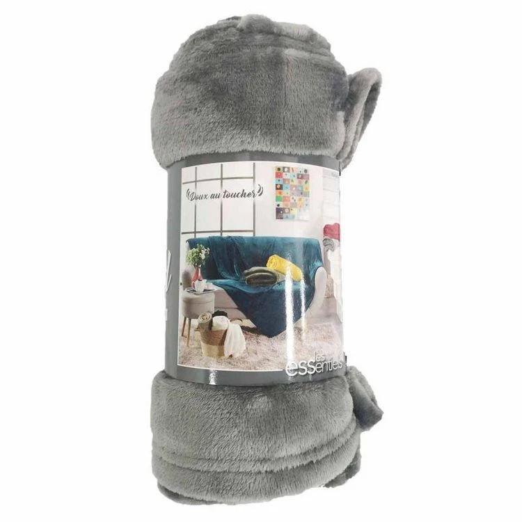 Top 10 😉 Paris Prix Plaid Uni En Flanelle Flanou 125x150cm Gris 🥰 5 Top 10 😉 Paris Prix Plaid Uni En Flanelle Flanou 125x150cm Gris 🥰 – Image 3