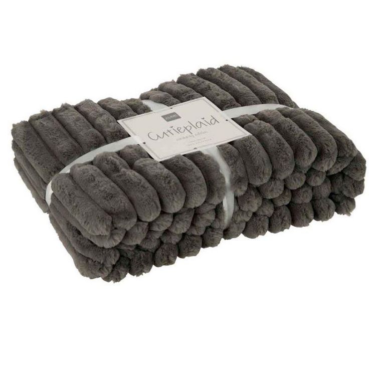 Paris Prix Plaid Design Uni Corduroy 130x180cm Gris Foncé De gros ???? Paris Prix Plaid Design Uni Corduroy 130x180cm Gris Foncé ???? -Jardin Privé Shop unnamed file 2499