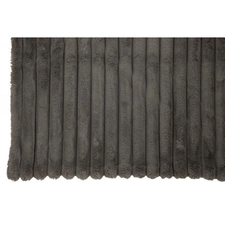 De gros 🔥 Paris Prix Plaid Design Uni Corduroy 130x180cm Gris Foncé 😉 4 De gros 🔥 Paris Prix Plaid Design Uni Corduroy 130x180cm Gris Foncé 😉 – Image 2