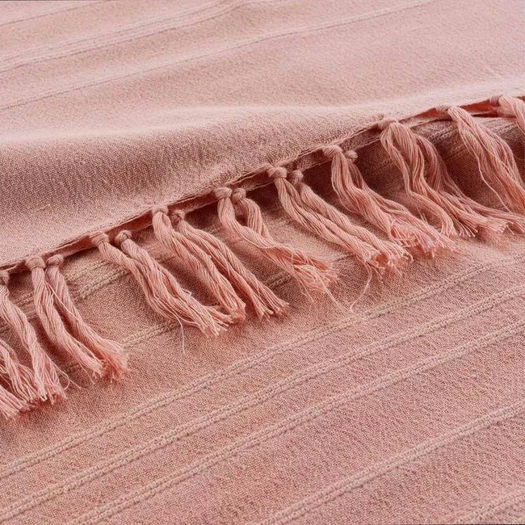 Meilleure vente đ Paris Prix Plaid Uni Ă Franges Lilia 150x150cm PĂȘche â 4 Meilleure vente đ Paris Prix Plaid Uni Ă Franges Lilia 150x150cm PĂȘche â â Image 2