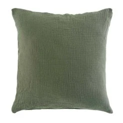 Meilleur prix 😍 Paris Prix Coussin Déco Uni Angelia 40x40cm Vert Kaki 👏