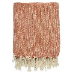 Vente flash ???? Paris Prix Plaid à Franges Bicolore 120x150cm Naturel & Rouille ???? -Jardin Privé Shop unnamed file 2574