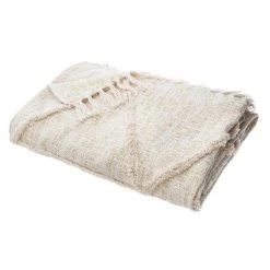 Meilleure affaire 🛒 Jeté De Lit Slub 180cm Beige ❤️