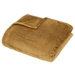 Bon marché ???? Plaid Design Uni Row 150x200cm Mordoré ????