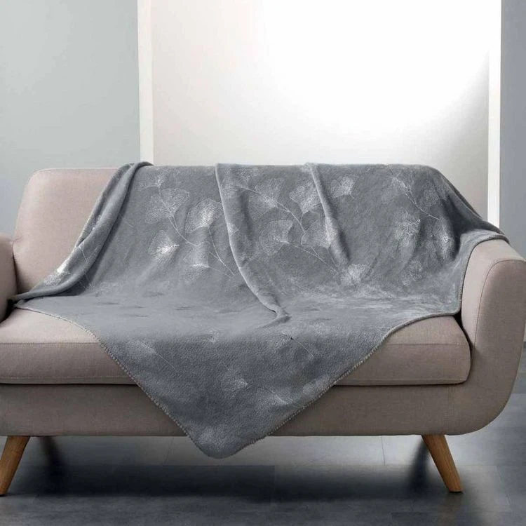 Grosses soldes 😍 Paris Prix Plaid Imprimé Bloomy 125x150cm Gris 🥰 3 Grosses soldes 😍 Paris Prix Plaid Imprimé Bloomy 125x150cm Gris 🥰