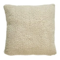 Offres 🎉 ACTUEL Coussin Uni Déhoussable Double Face Sherpa / Polaire ⭐