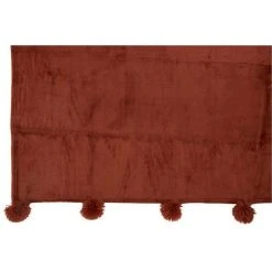 De gros 🎁 Paris Prix Plaid Déco à Pompons Polyes 130x170cm Marsala 👍 -Jardin Privé Shop unnamed file 2622