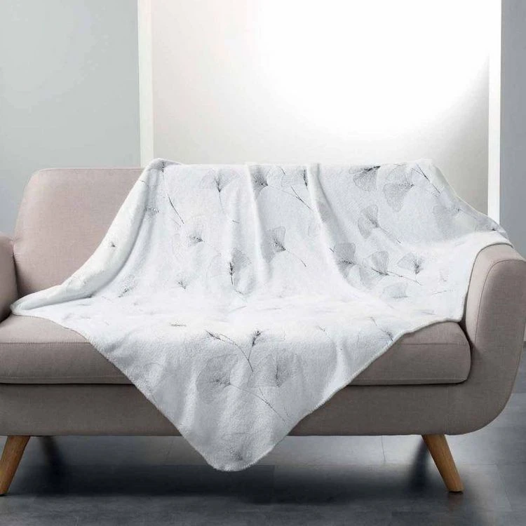 De gros đ Paris Prix Plaid ImprimĂ© Bloomy 125x150cm Blanc â 3 De gros đ Paris Prix Plaid ImprimĂ© Bloomy 125x150cm Blanc â