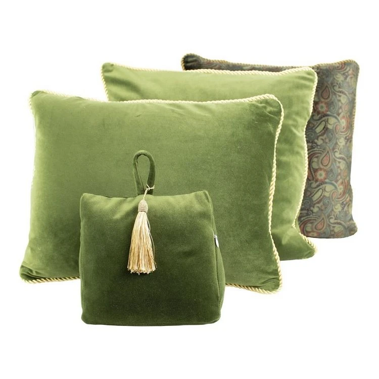 Meilleure affaire 😍 Coussin En Velours Vert 45x45cm Velvet 💯 5 Meilleure affaire 😍 Coussin En Velours Vert 45x45cm Velvet 💯 – Image 3