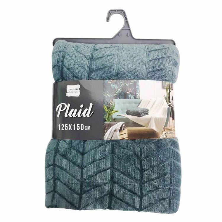 De gros 🛒 Paris Prix Plaid Motif Jacquard Zema 125x150cm Pétrole 🎁 5 De gros 🛒 Paris Prix Plaid Motif Jacquard Zema 125x150cm Pétrole 🎁 – Image 3