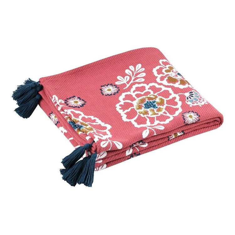 Offres 👍 Lovely Casa Plaid 130x150 Cm Amaryllis Framboise Coton 🥰 3 Offres 👍 Lovely Casa Plaid 130x150 Cm Amaryllis Framboise Coton 🥰