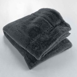 Meilleure vente ???? Paris Prix Plaid Imitation Fourrure Caresse 180x220cm Anthracite ???? -Jardin Privé Shop unnamed file 2658