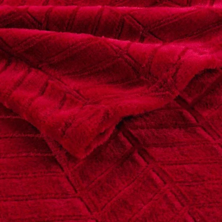 Coupon 🤩 Paris Prix Plaid Flanelle Uni Arya 180x220cm Carmin 😀 5 Coupon 🤩 Paris Prix Plaid Flanelle Uni Arya 180x220cm Carmin 😀 – Image 3