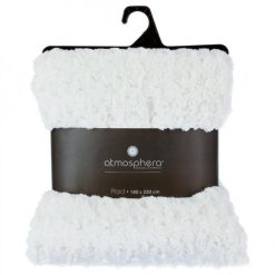 Budget ✔️ Plaid Imitation Fourrure Bouclée 180x230cm Écru ???? -Jardin Privé Shop unnamed file 2671