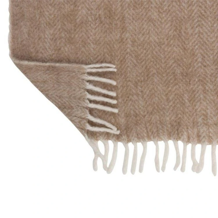 Budget 😍 Paris Prix Plaid Déco Bord 136x190cm Marron & Blanc 🥰 5 Budget 😍 Paris Prix Plaid Déco Bord 136x190cm Marron & Blanc 🥰 – Image 3