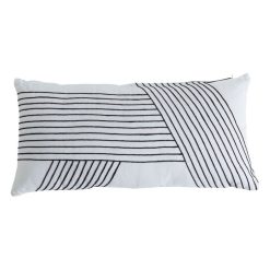 Grosses soldes ???? ACTUEL Coussin Brodé à Rayures En Coton 180gsm ????