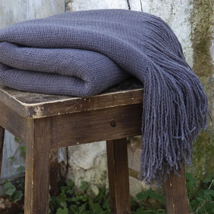 Vente flash 👍 No Name Plaid Maille à Franges 125x150 Cm Sacha Anthracite 🎉 5 Vente flash 👍 No Name Plaid Maille à Franges 125x150 Cm Sacha Anthracite 🎉 – Image 3