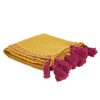 Coupon ???? Paris Prix Jeté De Canapé Coton Pompons 130x150cm Ocre ???? -Jardin Privé Shop unnamed file 2740