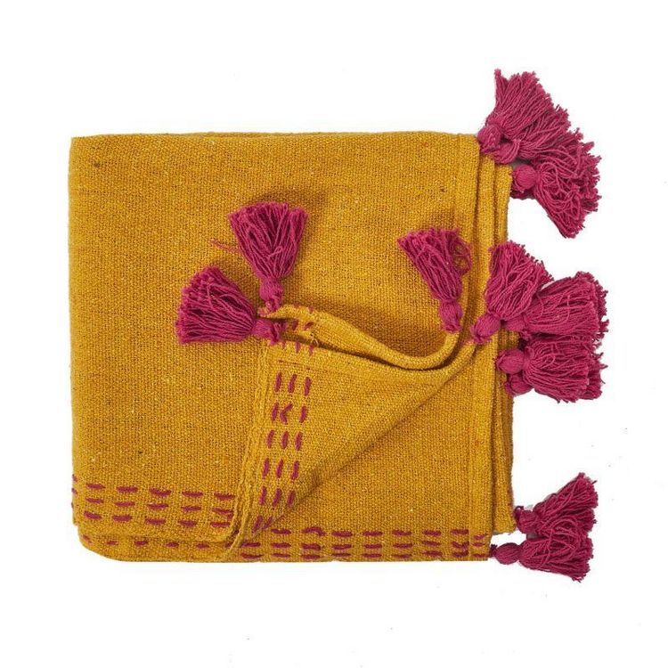 Paris Prix Jeté de Canapé Coton Pompons 130x150cm Ocre Coupon ???? Paris Prix Jeté De Canapé Coton Pompons 130x150cm Ocre ???? -Jardin Privé Shop unnamed file 2741