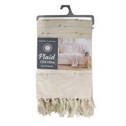 Remise ???? Paris Prix Plaid à Franges Golden Sunset 125x150cm Naturel ???? -Jardin Privé Shop unnamed file 2761