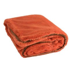 Bon marché ???? Paris Prix Plaid Imitation Fourrure Cutie 130x180cm Orange ????