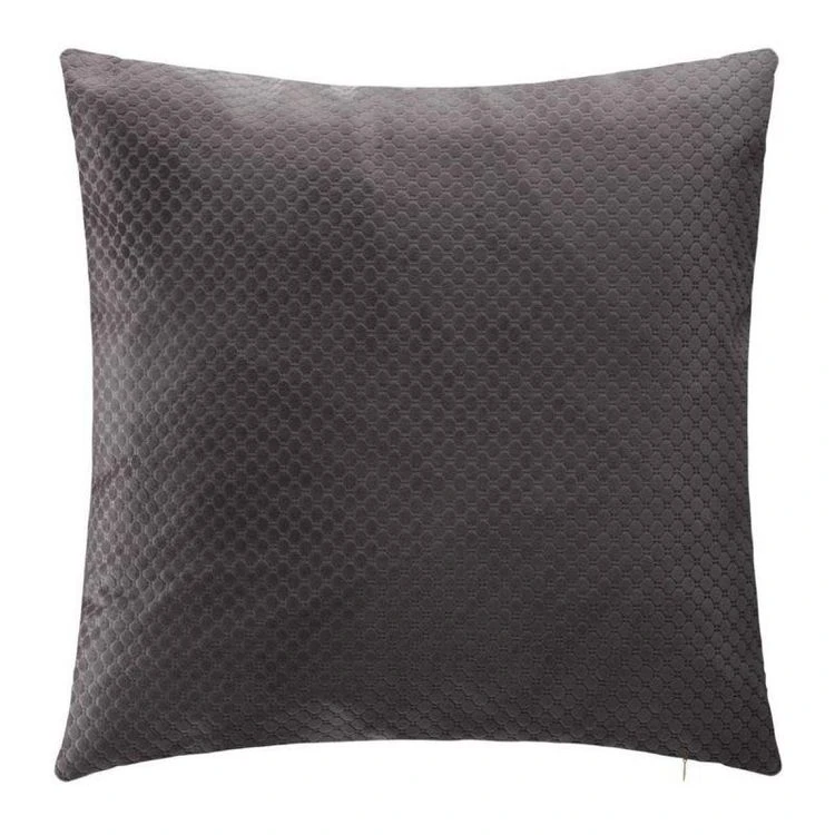 Meilleure vente đ Coussin DĂ©houssable Velours Bulle 45x45cm Gris â 3 Meilleure vente đ Coussin DĂ©houssable Velours Bulle 45x45cm Gris â