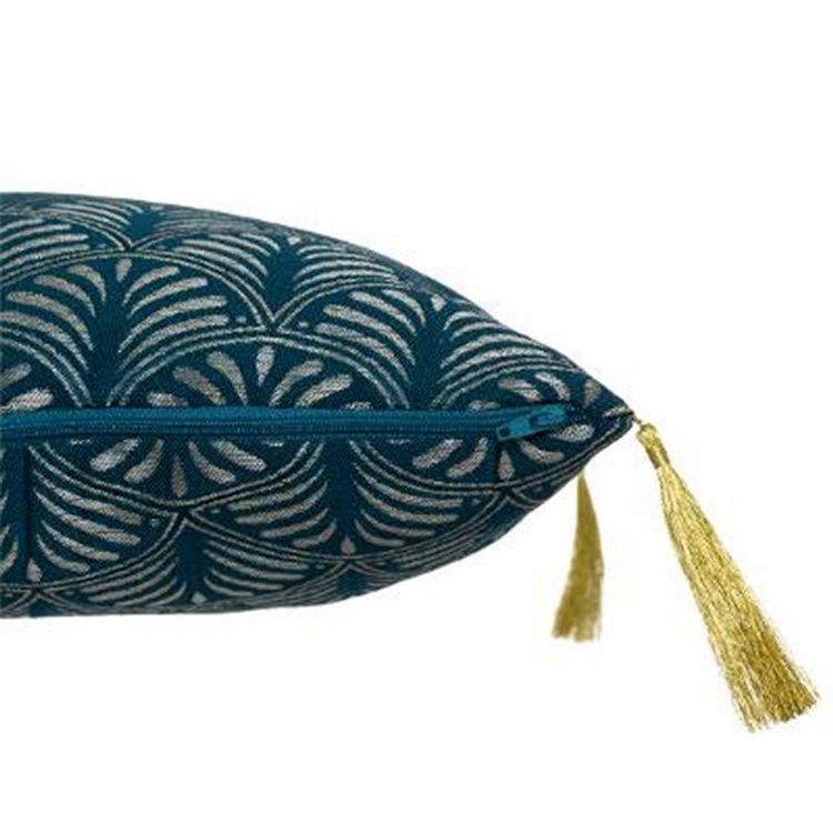 Coussin Déco Art Lurex 40x40cm Bleu Canard Nouveau ???? Coussin Déco Art Lurex 40x40cm Bleu Canard ???? -Jardin Privé Shop unnamed file 286