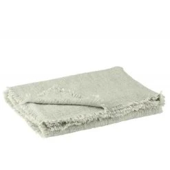 Meilleure affaire 🌟 Paris Prix Plaid Déco En Coton Frange 130x170cm Vert ❤️