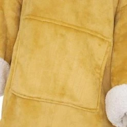 Sortie 🌟 Plaid Sweat Manche Flan 70x106cm Ocre 👏 -Jardin Privé Shop unnamed file 2904