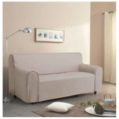 Offres 👏 Housse De Canapé Unie En Coton 🥰